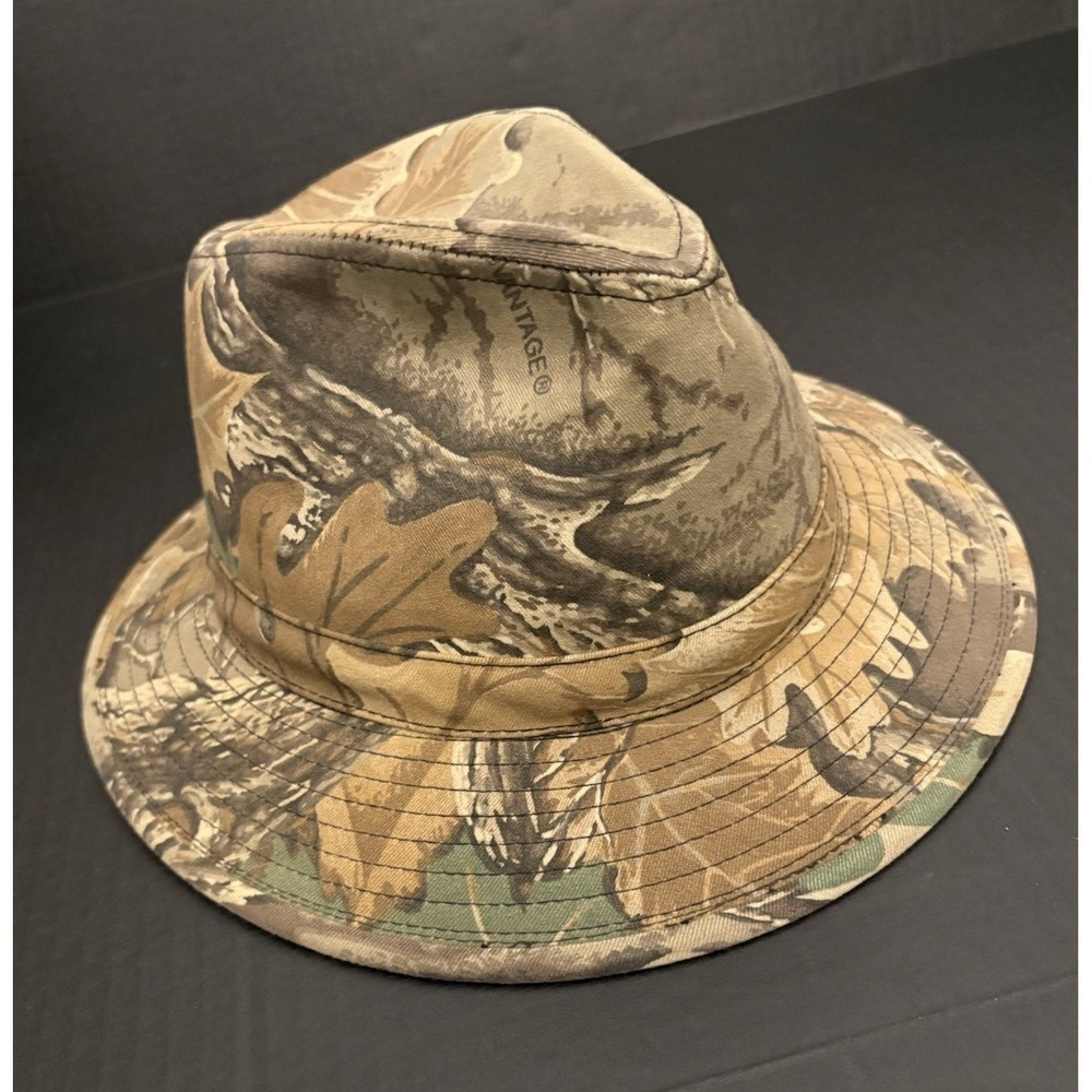 Outdoor Cap Men's Camouflage fedora Hat, realtree advantage Camo Pattern, Size M